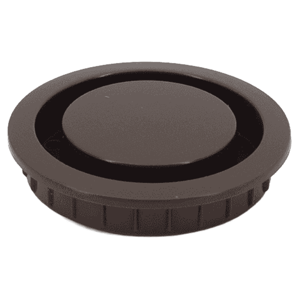 APM-4045 1-3/4" Round Plastic Air Ventilator, Brown Main - Image