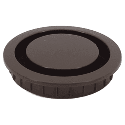 APM-4045 1-3/4" Round Plastic Air Ventilator, Brown Main - Image