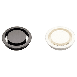 APM-4045 1-3/4" Round Plastic Air Ventilator, White Main - Image