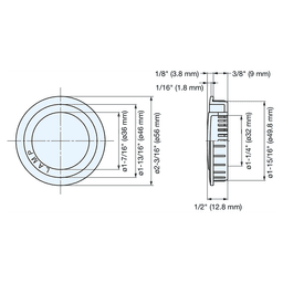 2-3/16" Round Plastic Air Ventilator, Brown Alt 3 - Image