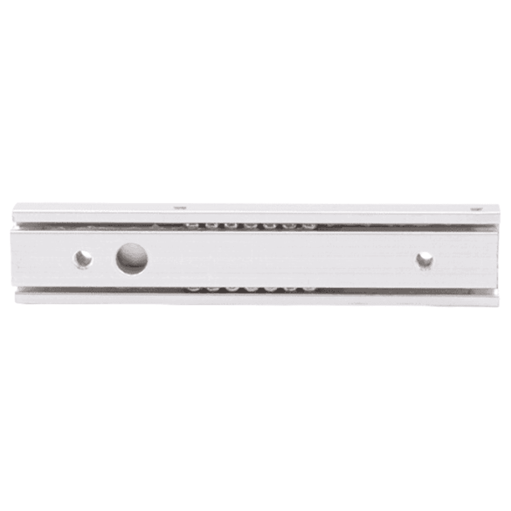 Low Profile Drawer Slide with 34lb. Capacity, Side Mount, 3/4 Extension, Anodized/Plain, 6-5/16" Alt 1 - Image