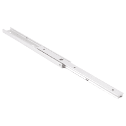 Low Profile Drawer Slide with 27lb. Capacity, Side Mount, 3/4 Extension, Anodized/Plain, 12-5/8" Main - Image