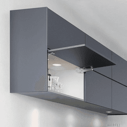 Aileron Stay HD 95° Up-Opening Top-Lid with Hinge, Grey Main - Image