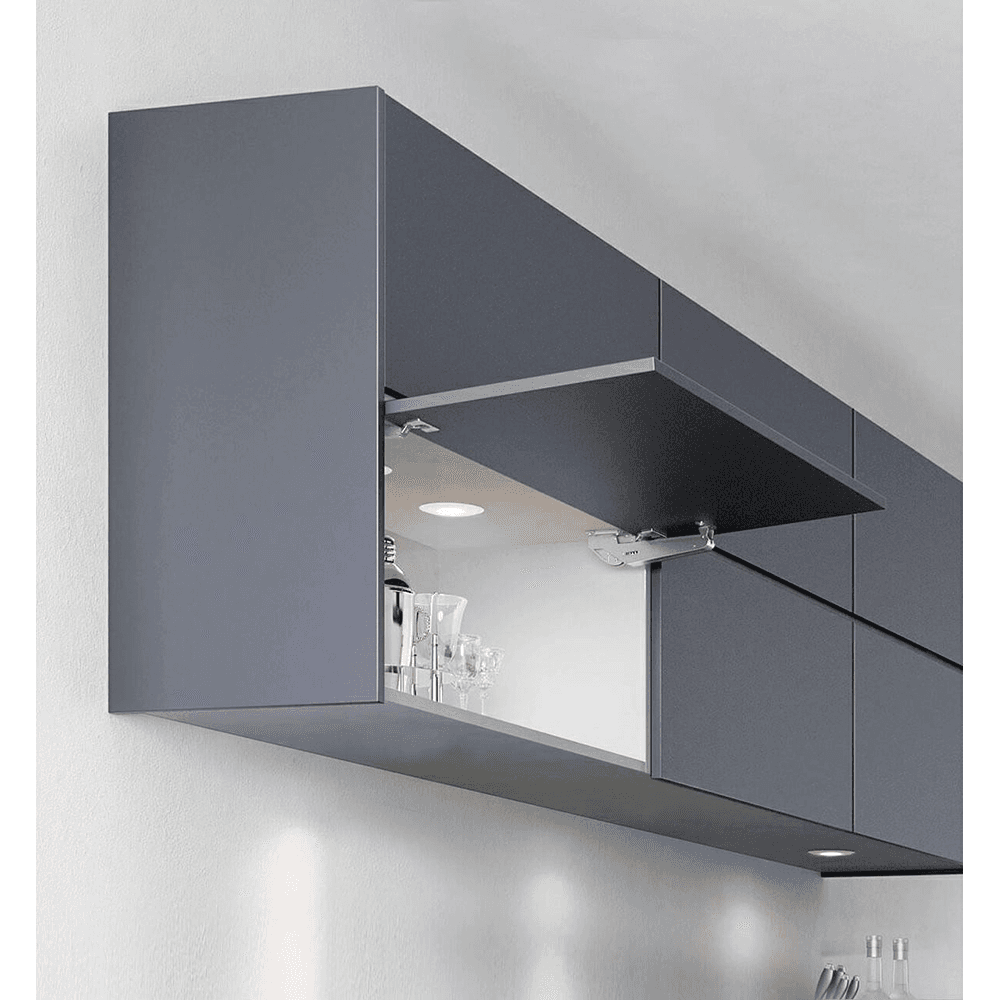 Aileron Stay HD 95° Upward-Opening Lid with Hinge, Black Alt 1 - Image