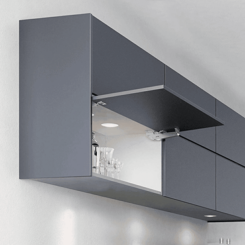 Aileron Stay MD 95° Up-Opening Top-Lid with Hinge, Grey Alt 7 - Image