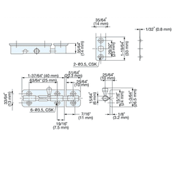 40mm Barrel Bolt, Satin Alt 4 - Image