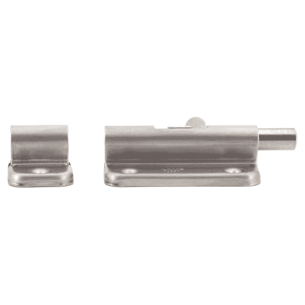 2-3/8" Barrel Bolt with Spring, Satin Alt 2 - Image
