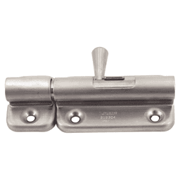 2-3/8" Barrel Bolt with Spring, Satin Alt 3 - Image