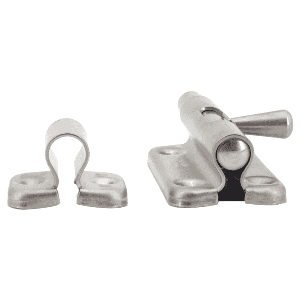 2-3/8" Barrel Bolt with Spring, Satin Alt 4 - Image