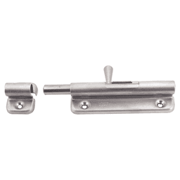 3-9/16" Barrel Bolt with Spring, Satin Alt 1 - Image
