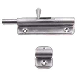 3-9/16" Barrel Bolt with Spring, Satin Alt 3 - Image