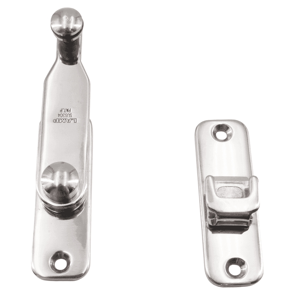 3-1/8" Bar Latch, Polished Stainless Steel Alt 3 - Image