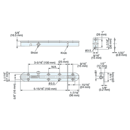 5-7/8" Barrel Bolt, Satin Alt 5 - Image