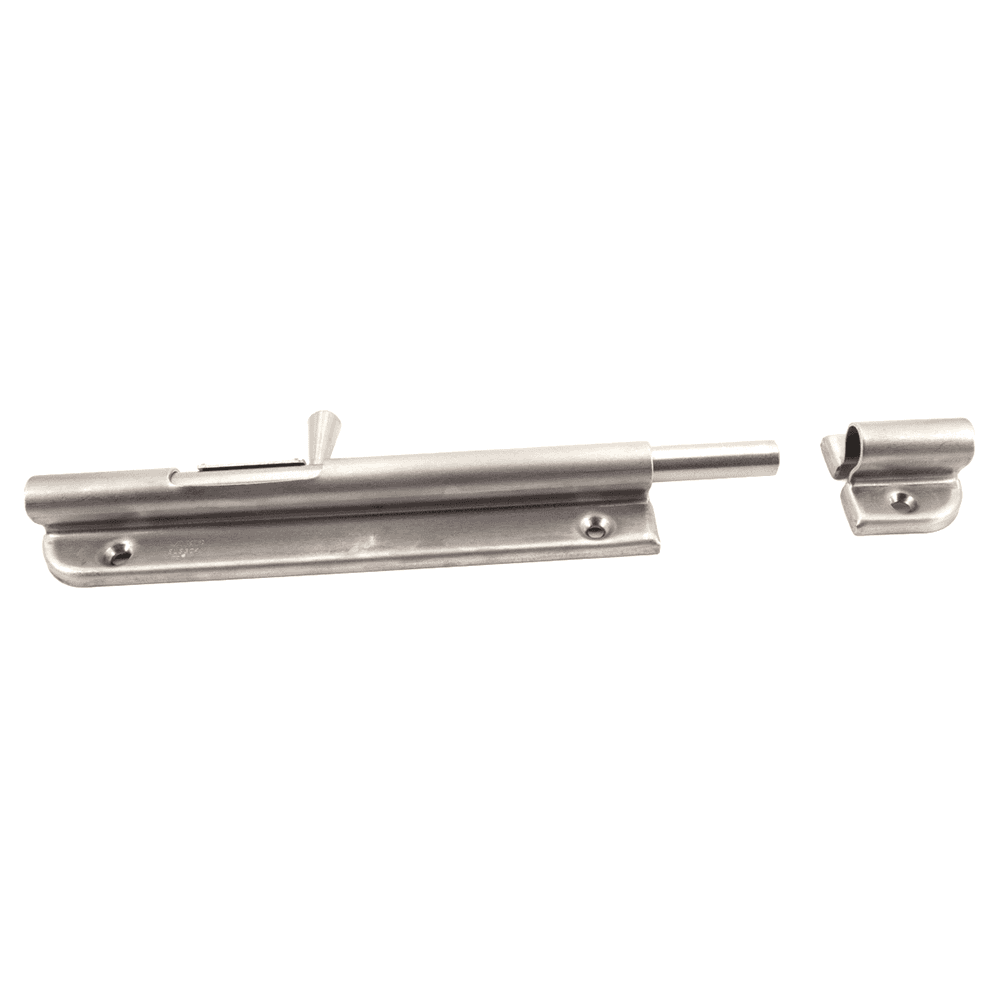 5-7/8" Spring Loaded Barrel Bolt, Satin/Plain Alt 2 - Image