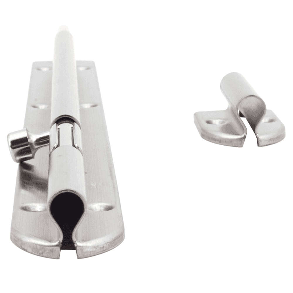 9-7/16" Spring Loaded Barrel Bolt, Satin/Plain Alt 3 - Image