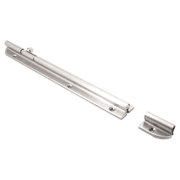 9-7/16" Spring Loaded Barrel Bolt, Satin/Plain Main - Image