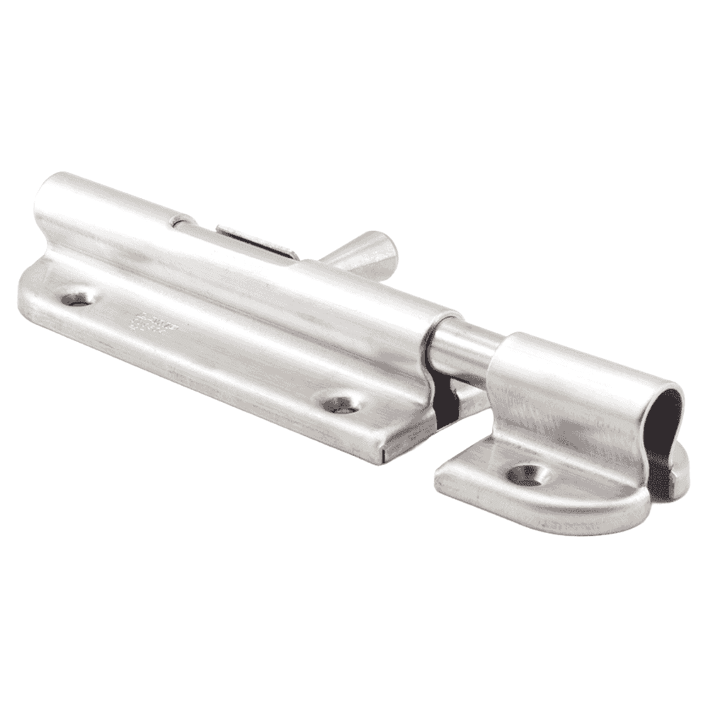 3-9/16" Spring Loaded Barrel Bolt, Satin/Plain Main - Image