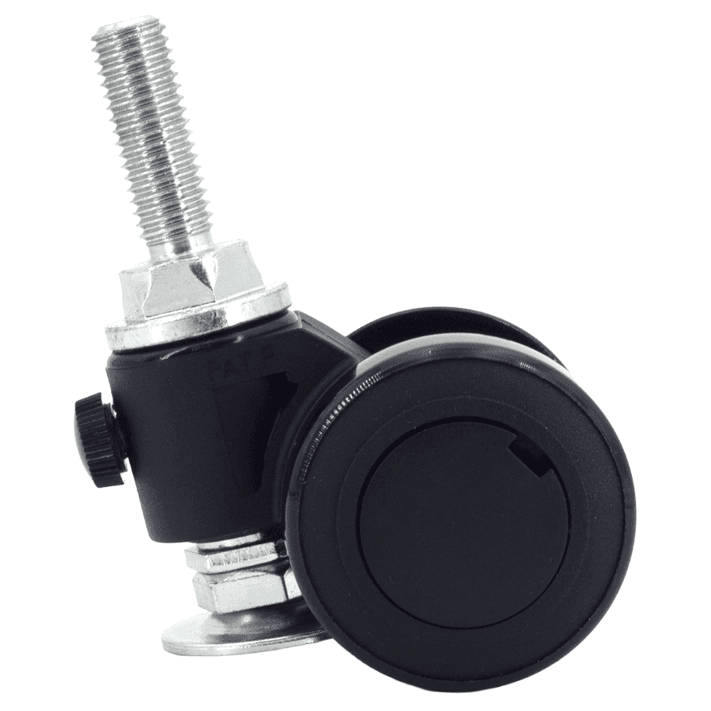 CABF-50 2-11/16" Twin Wheel Stem Caster with Glide, Black Alt 1 - Image