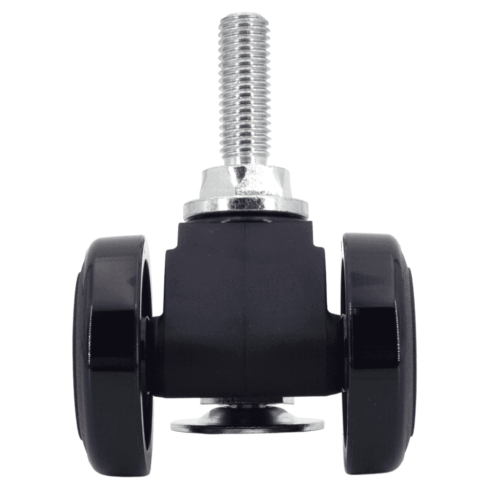 CABF-50 2-11/16" Twin Wheel Stem Caster with Glide, Black Alt 3 - Image