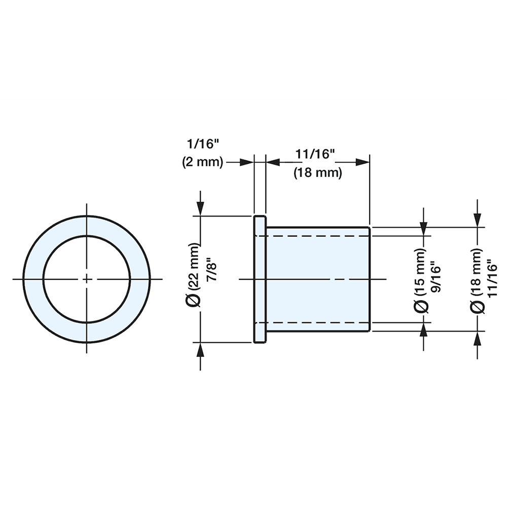 7/8" Cable Grommet, Gold Alt 3 - Image