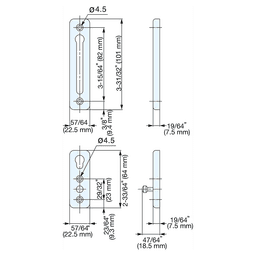 3-31/32" Door Chain, Satin Alt 3 - Image
