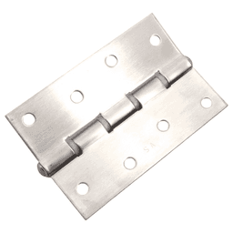 70mm x 102mm Butt Hinge, Satin Stainless Steel Alt 3 - Image