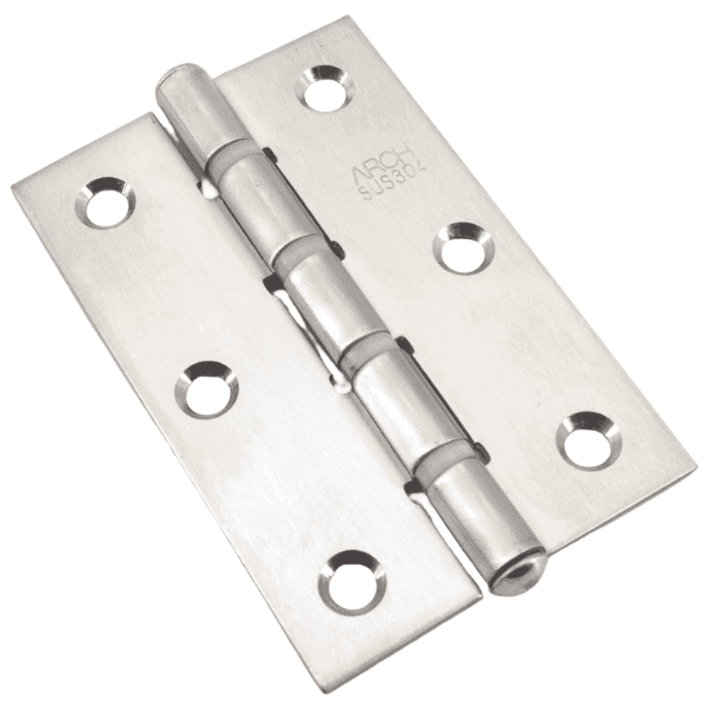 50mm x 76mm Butt Hinge, Satin Main - Image