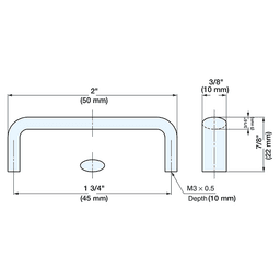 1-3/4" Cabinet Handle Pull, Mirror Alt 3 - Image
