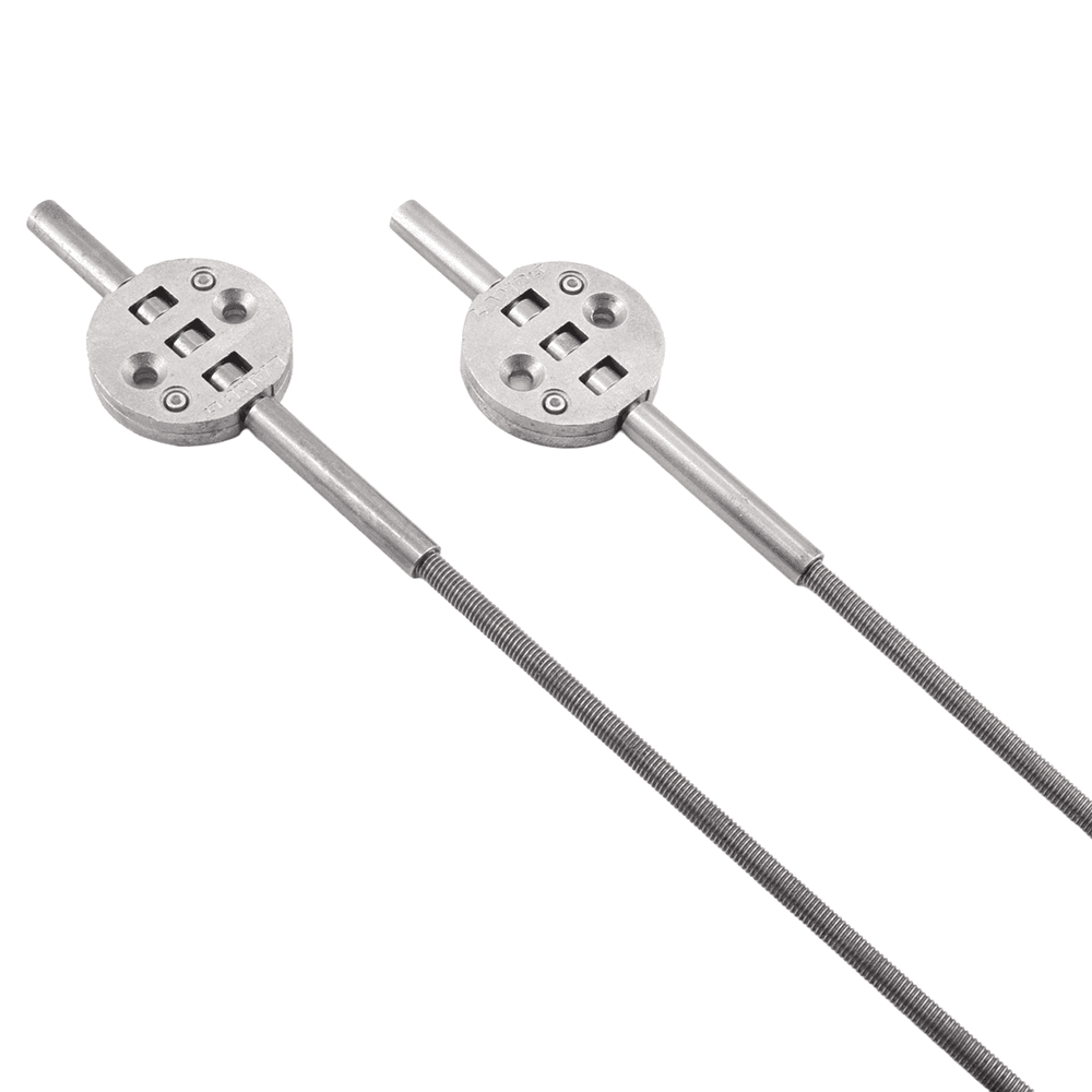 2300mm Concealed Door Straightener, Plain/Nickel/White (25/Box) Main - Image