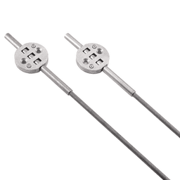 2300mm Concealed Door Straightener, Plain/Nickel/White (25/Box) Main - Image