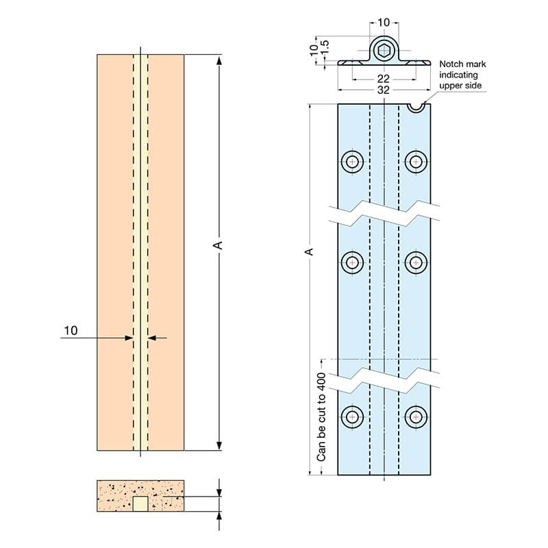 70-7/8" - 86-5/8" DSR701 Surface Mount Door Straightener, Silver - Alt Image 5