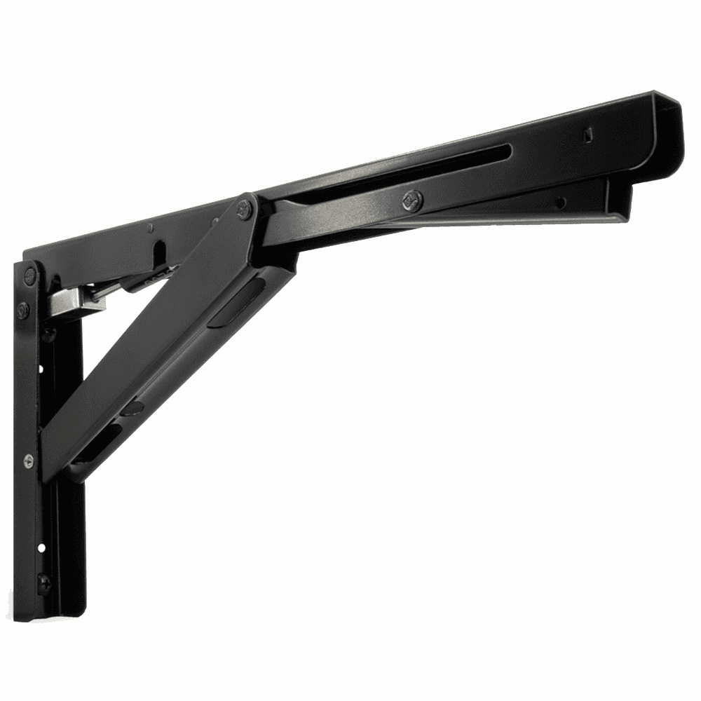 303/EP Folding Bracket with Soft Close, Black Main - Image