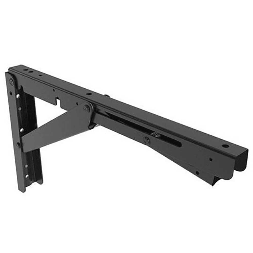 317/EP Folding Bracket with Soft Close, Black Main - Image