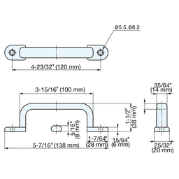 4-3/4" Cabinet Handle Pull, Mirror Alt 3 - Image