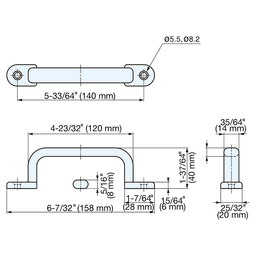 5-1/2" Cabinet Handle Pull, Mirror Alt 3 - Image