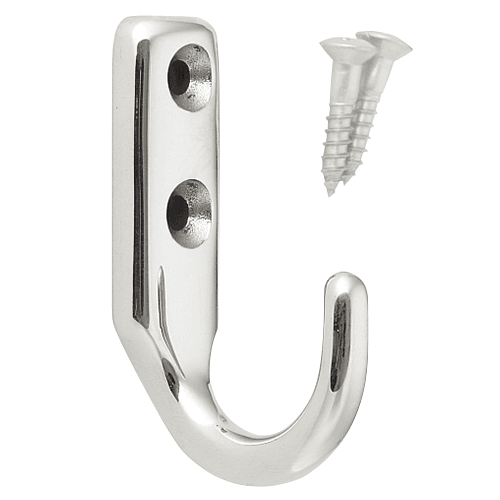 Premium Utility Hook from Sugatsune - 32mm x 54.5mm Hook with Screws and Mirror Finish