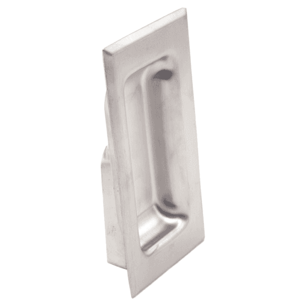 4" Flush Pull with Male Stud M5 Nut, Satin Alt 2 - Image