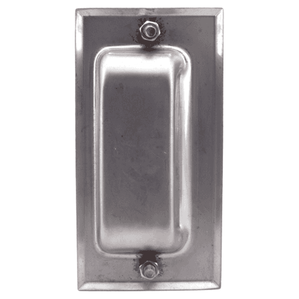 4" Flush Pull with Male Stud M5 Nut, Satin Alt 3 - Image