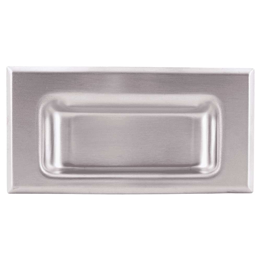 4" Flush Pull with Female Stud M4 x 25 Screw, Satin Alt 1 - Image