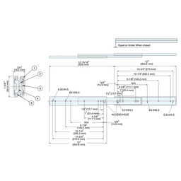 ESR-6 24" Stainless Steel Drawer Slide Alt 1 - Image