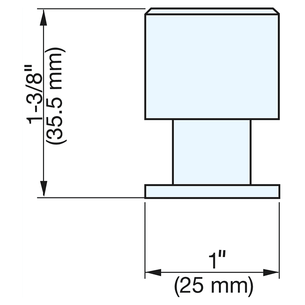 1" SUS General Cabinet Knob, Satin Alt 5 - Image