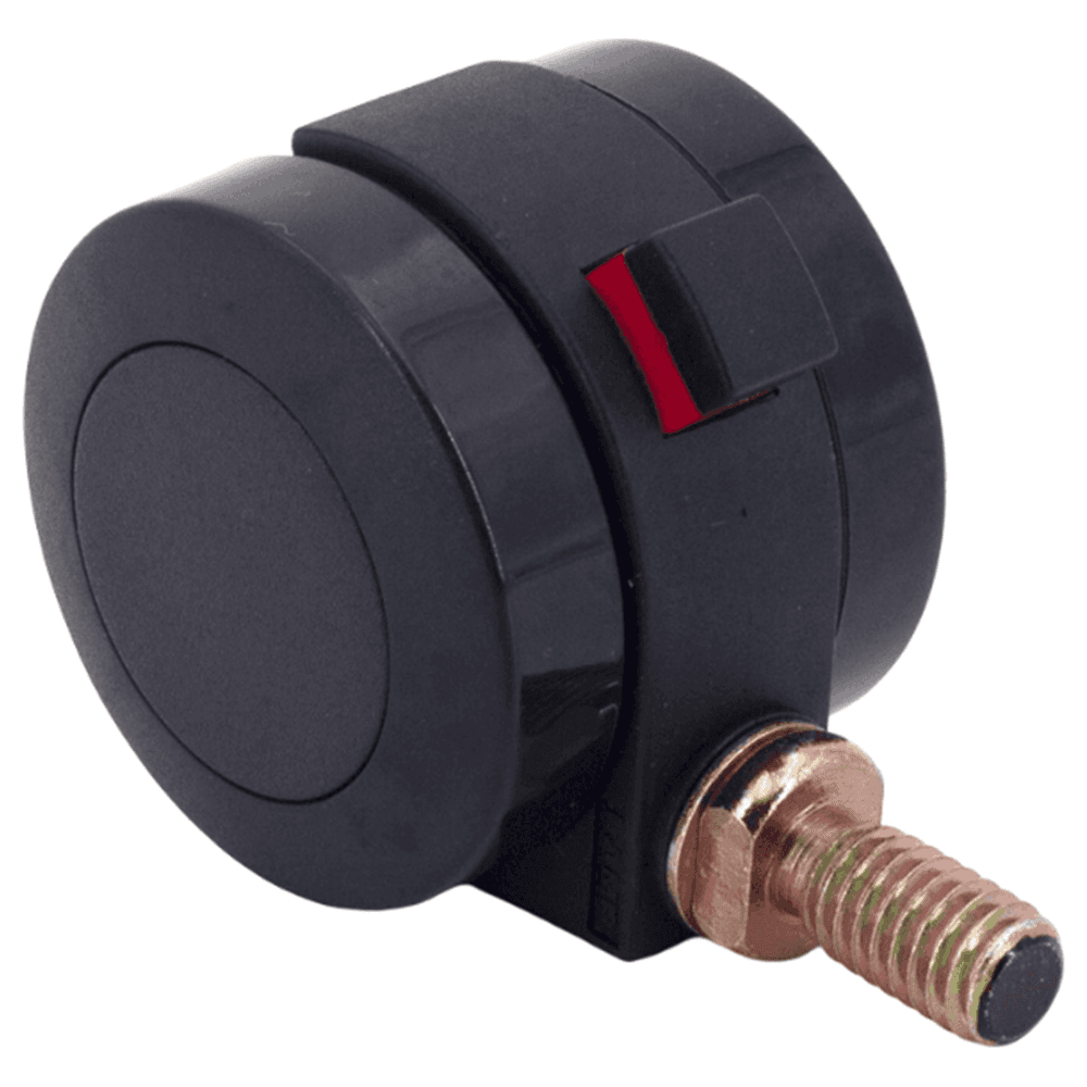 50mm Plastic Twin Wheel Caster with Brake Alt 1 - Image