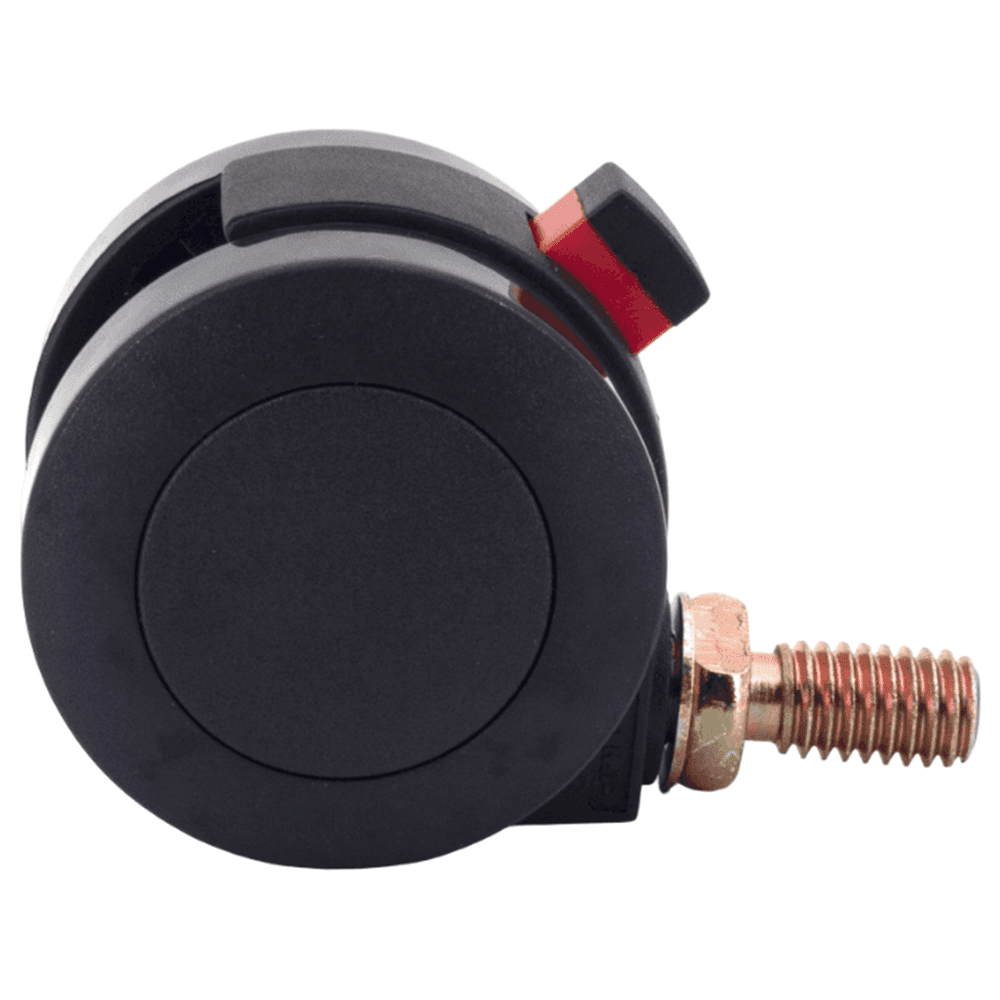 50mm Plastic Twin Wheel Caster with Brake Alt 2 - Image