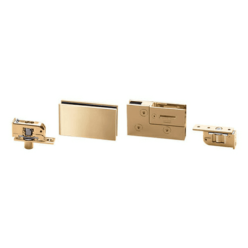 Zinc Alloy Glass Hinge, Gold Plated Main - Image