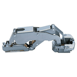 H160 European Concealed 90&#730; Opening Hinge, 28mm Overlay, Self-Closing, Satin Chrome - Main Image