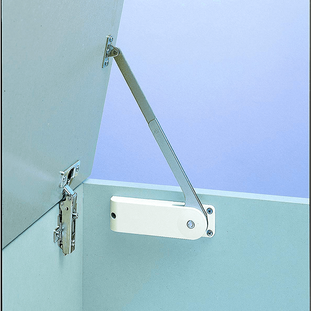 Medium Duty Right Hand Soft Down Stay, White - Alt Image 1