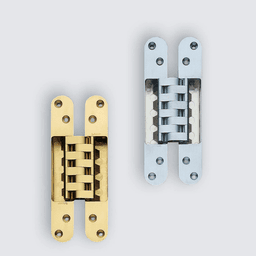 HES-3030 Invisible 180&#730; Opening Concealed Hinge, Polished Brass - Alt Image 1
