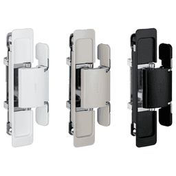 HES2S 3-Way Adjustable Concealed 110° Opening Hinge (Frame-Surface Mount), Black Alt 5 - Image