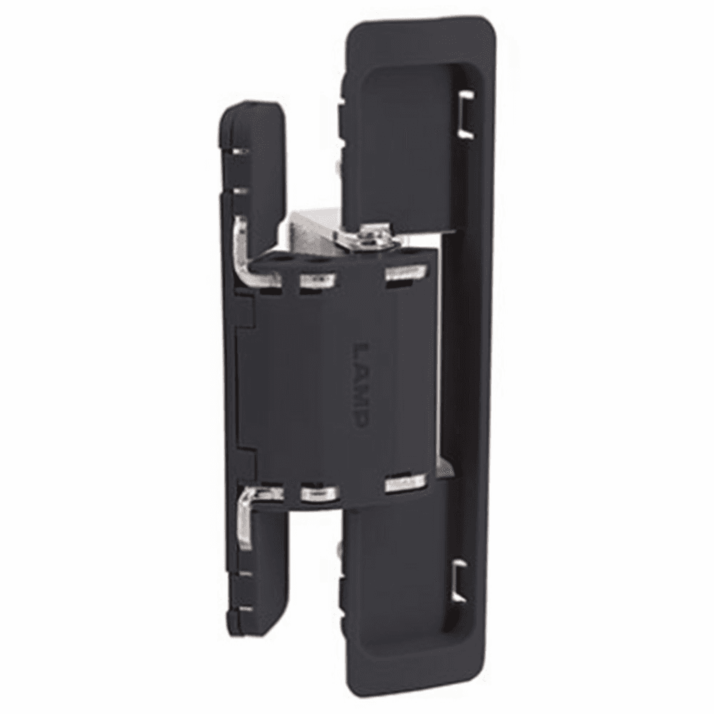 HES2S 3-Way Adjustable Concealed 125° Opening Hinge (Frame-Surface Mount), Black Alt 4 - Image