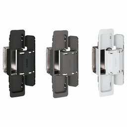 HES2S 3-Way Adjustable Concealed 125° Opening Hinge (Frame-Surface Mount), Black Alt 6 - Image